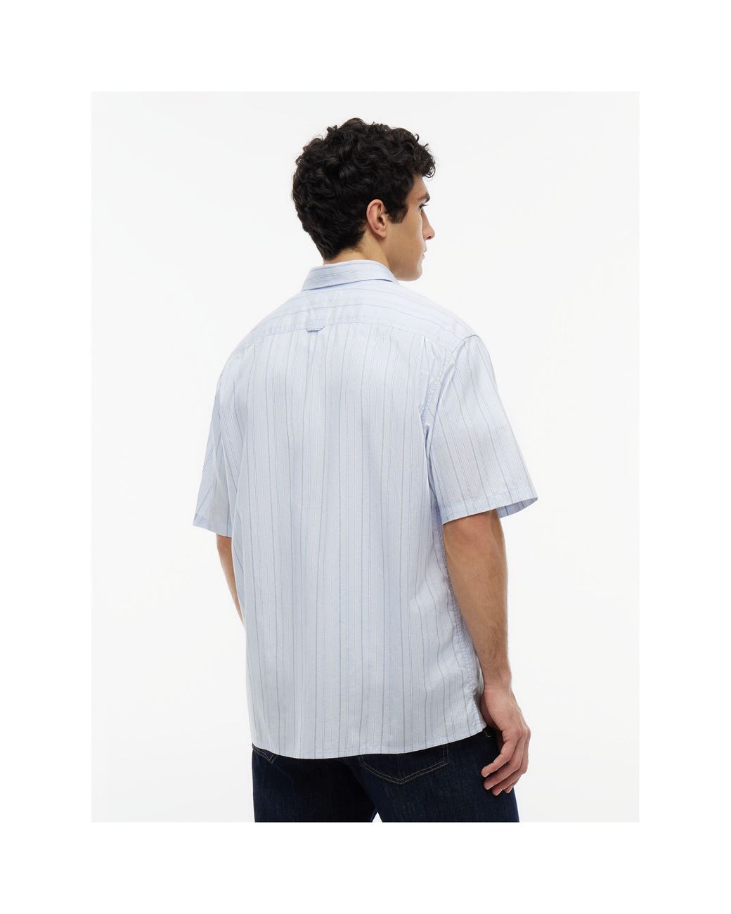 Tommy Hilfiger Blue Patterned Short Sleeve Shirt for men