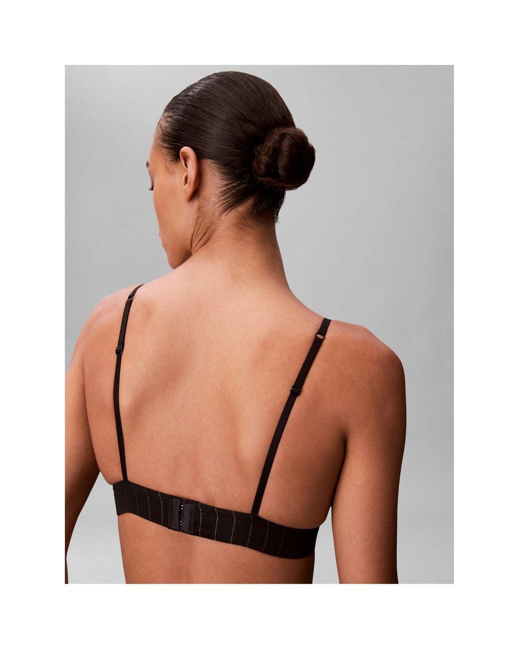 Calvin Klein Black Non Wired Triangle Bralette