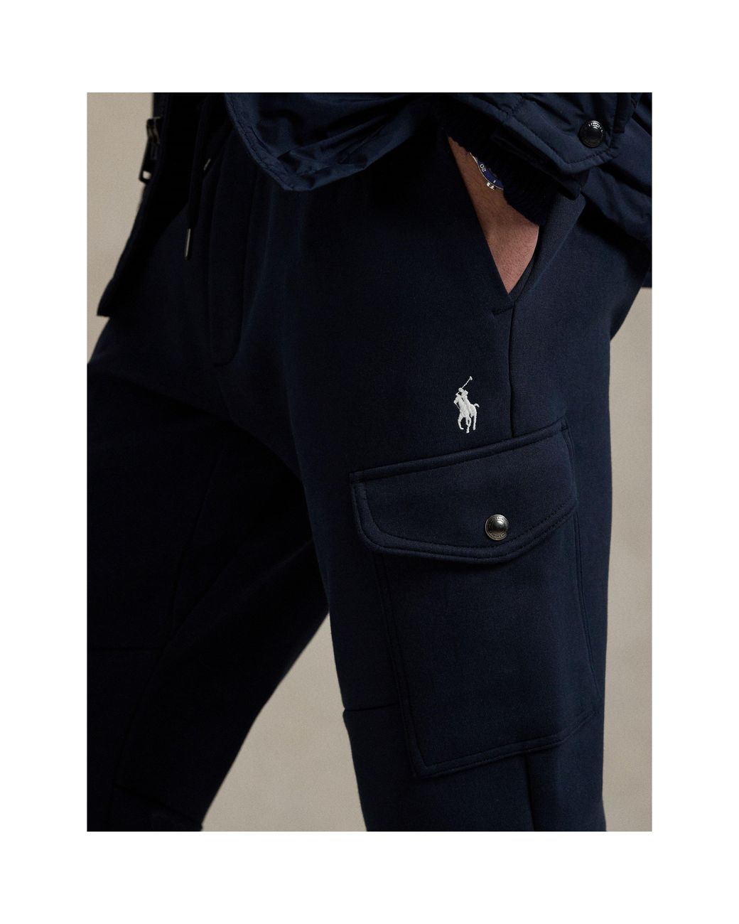 Polo Ralph Lauren Blue Tech Cargo Joggers for men
