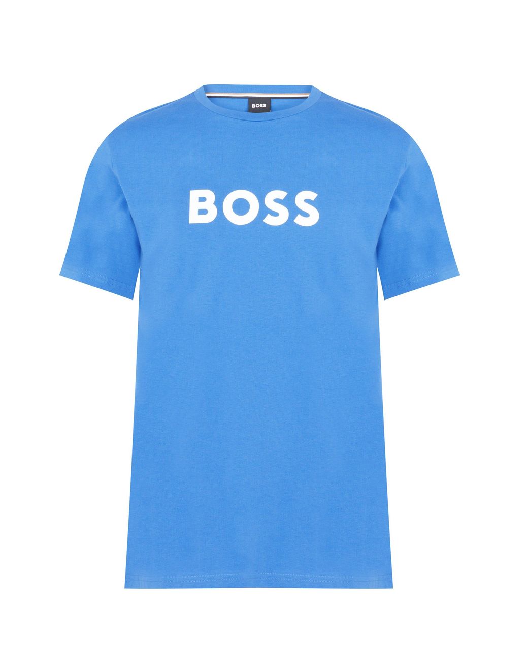 Boss Blue Bodywear Short Sleeve T-Shirt With Logo Print Detail for men