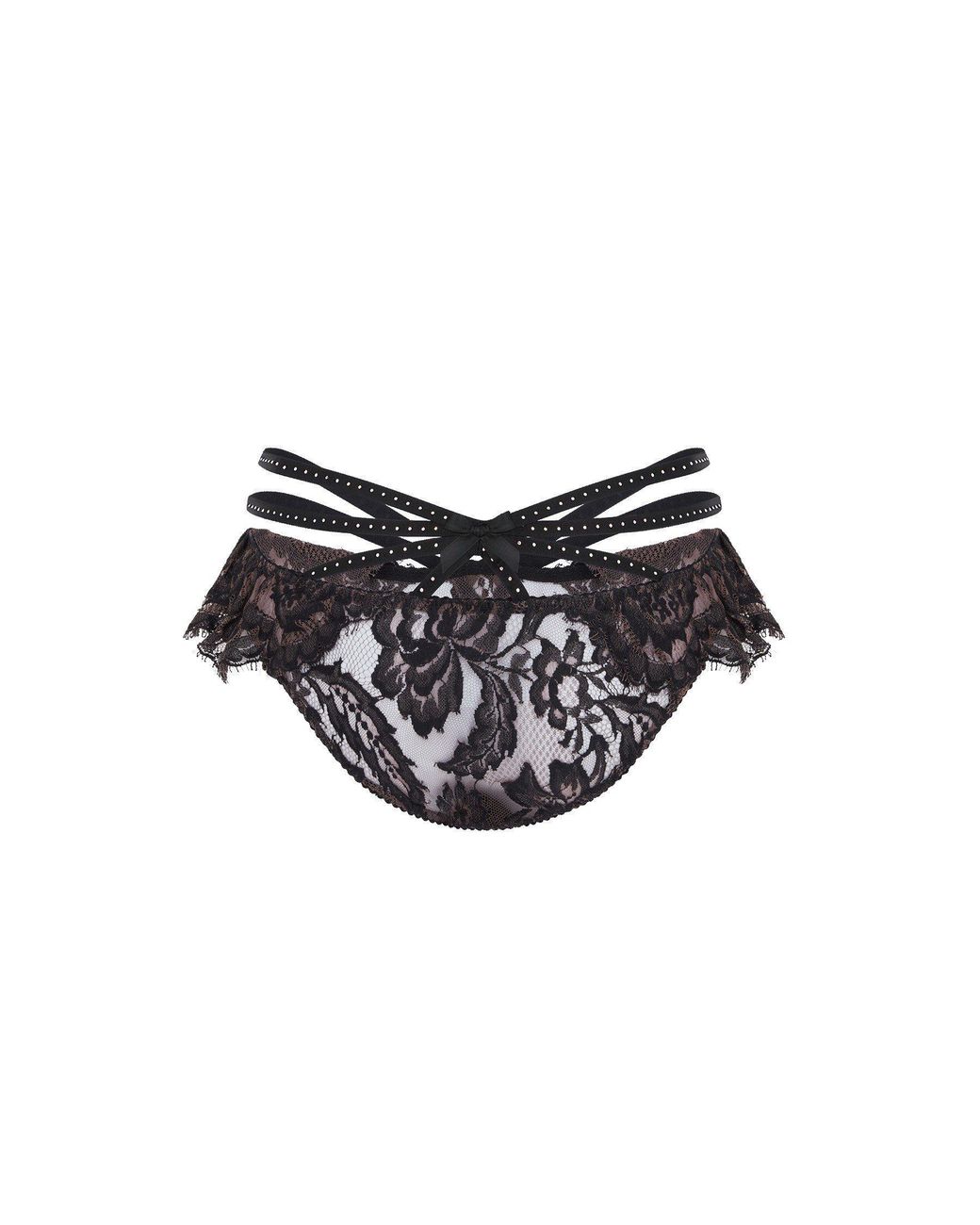 Agent Provocateur Black Temptressa French Lace Briefs
