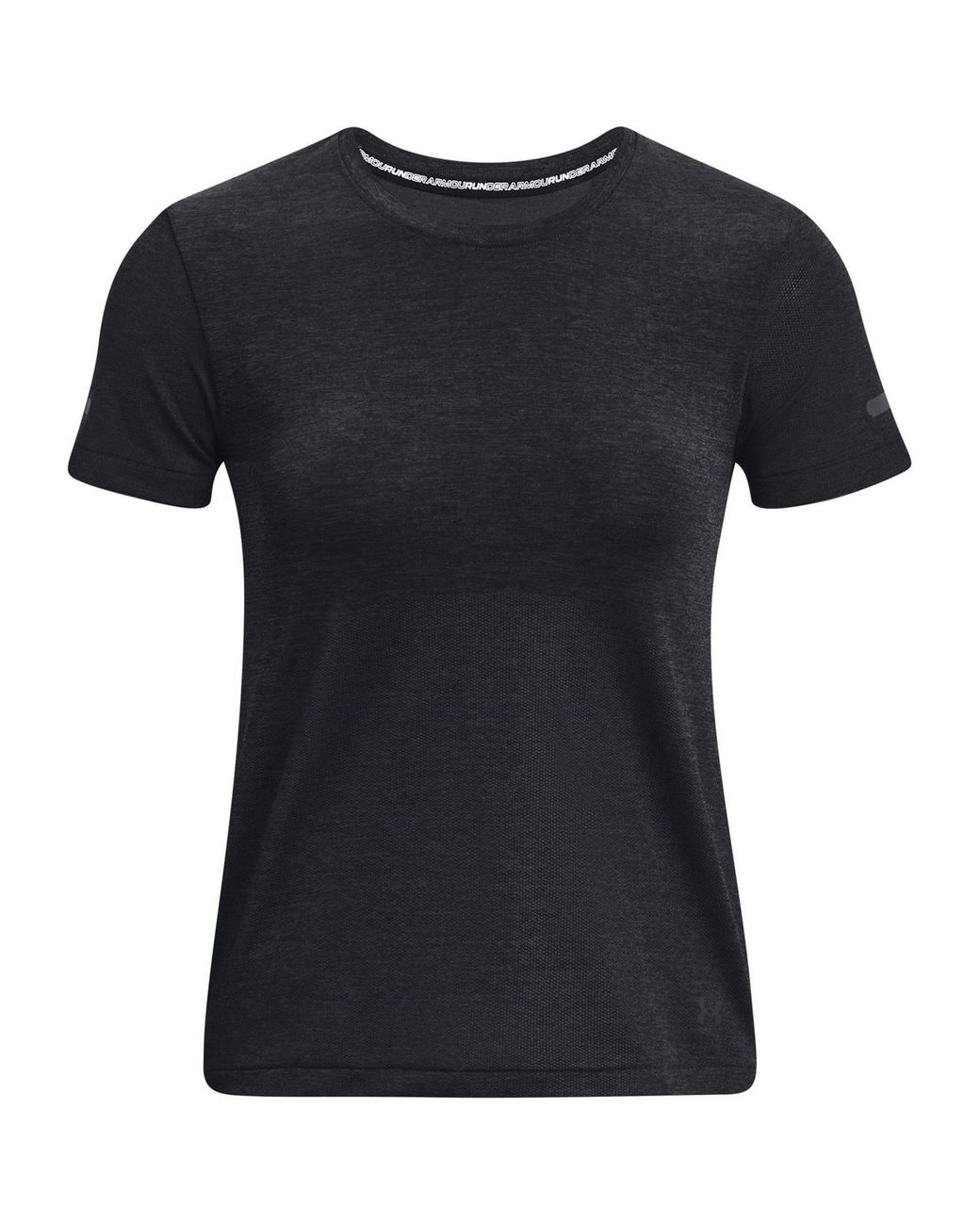 Under Armour Black Seamless Stride Short-Sleeve Performance Running Top