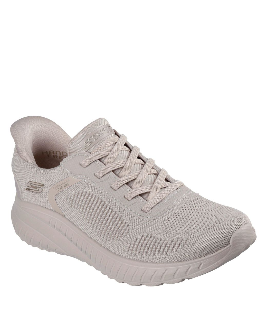 Skechers Pink Engineered Knitted Bungee Slip-On Runners