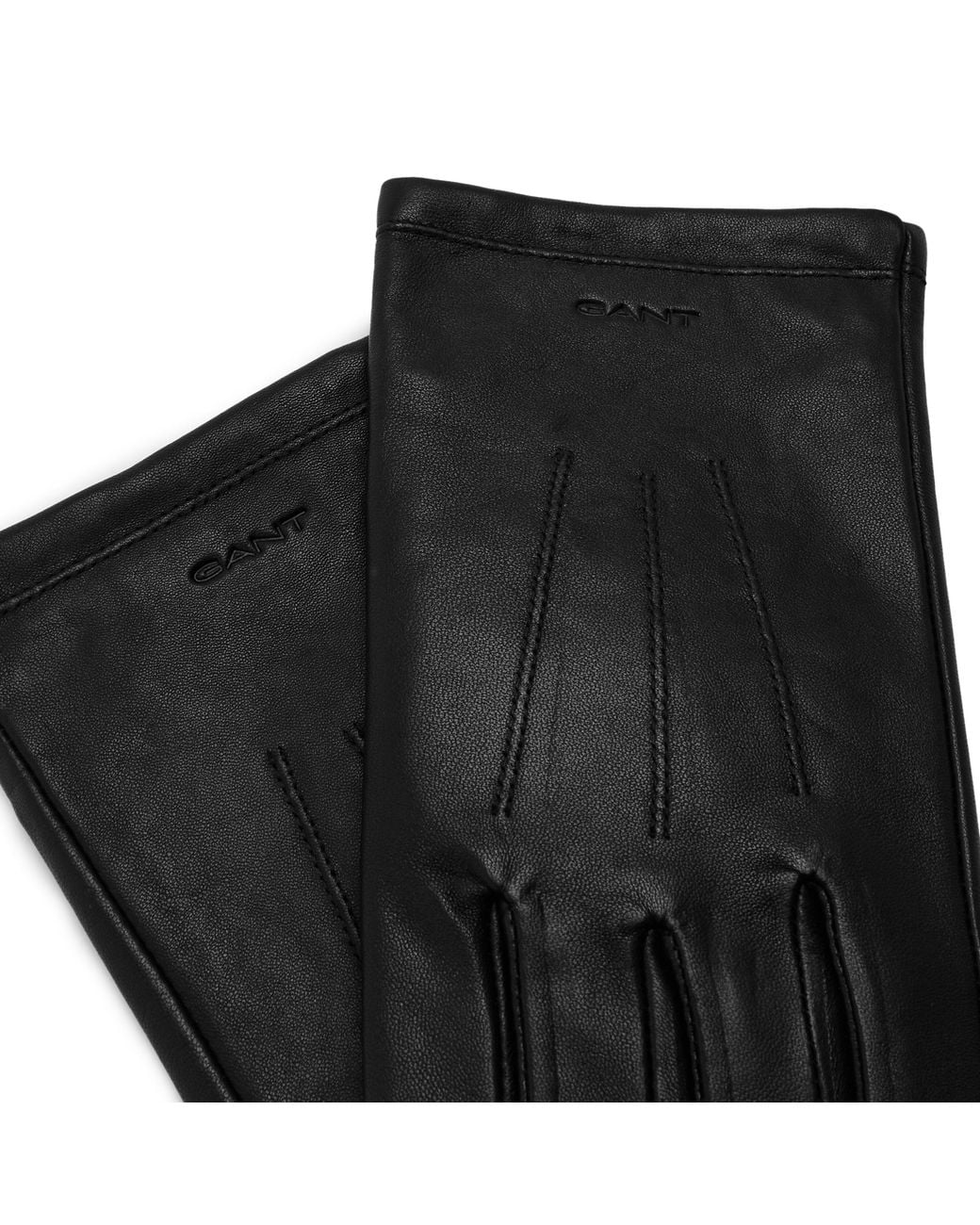 Gant Black Lmbskn Glv Sn64 for men