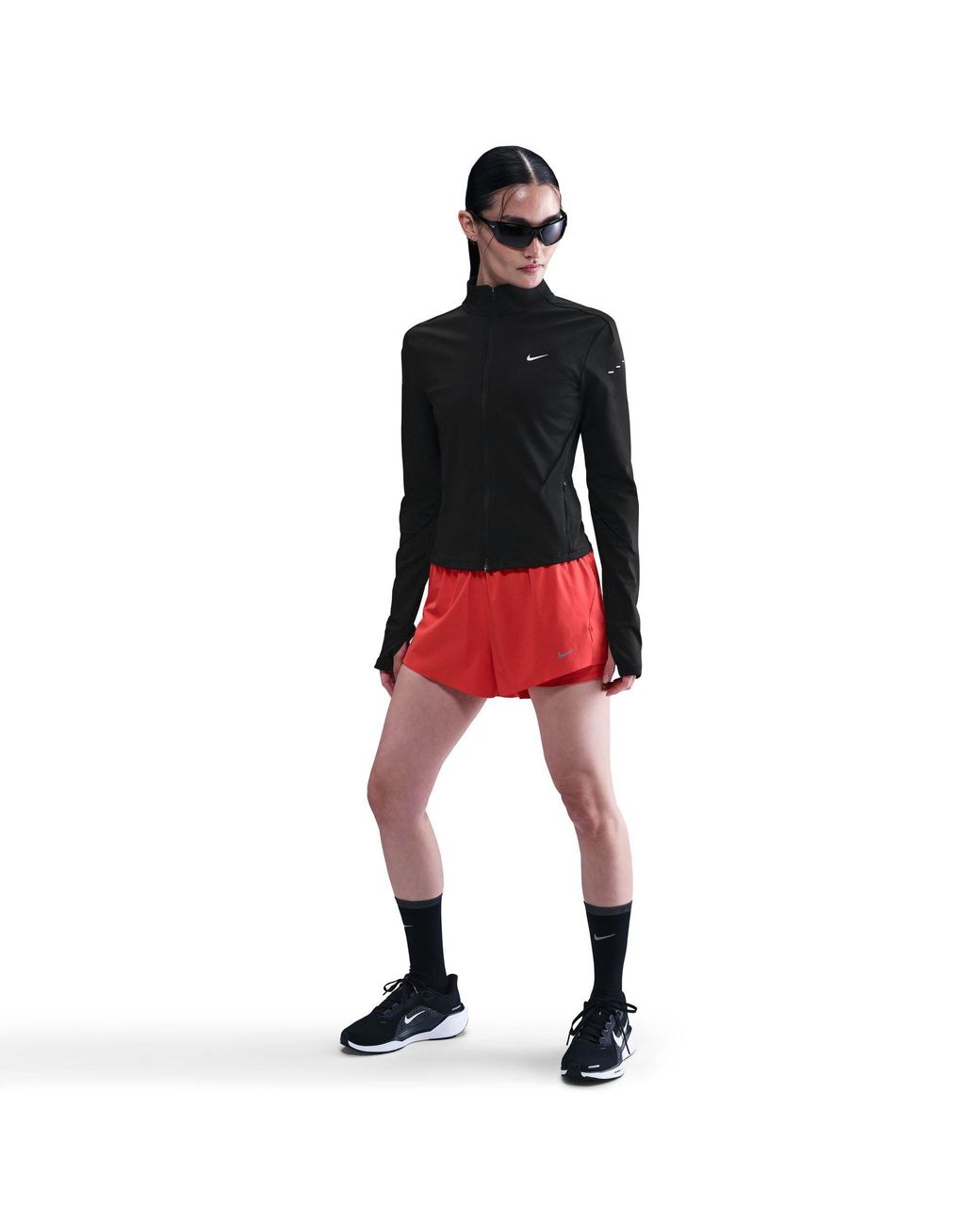 Nike Black Swift Full Zip Long Sleeve Running Top