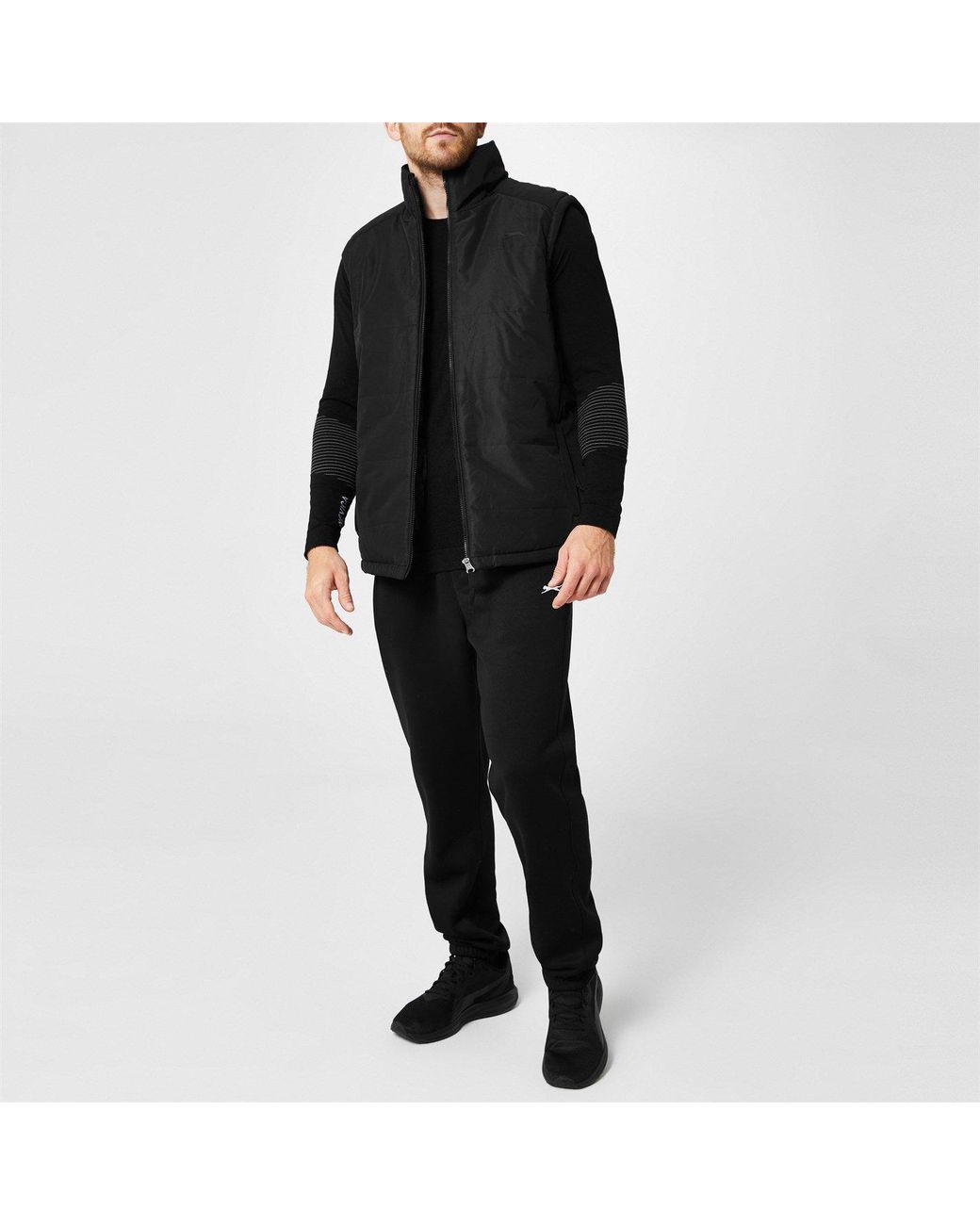 Slazenger 1881 Black Padded Gilet for men