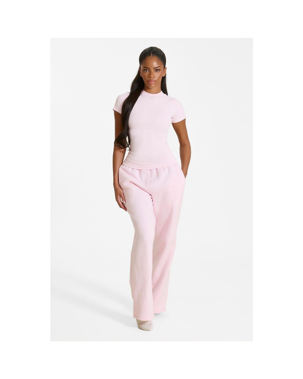 Mars the Label Pink Sculpt Short Sleeve Top