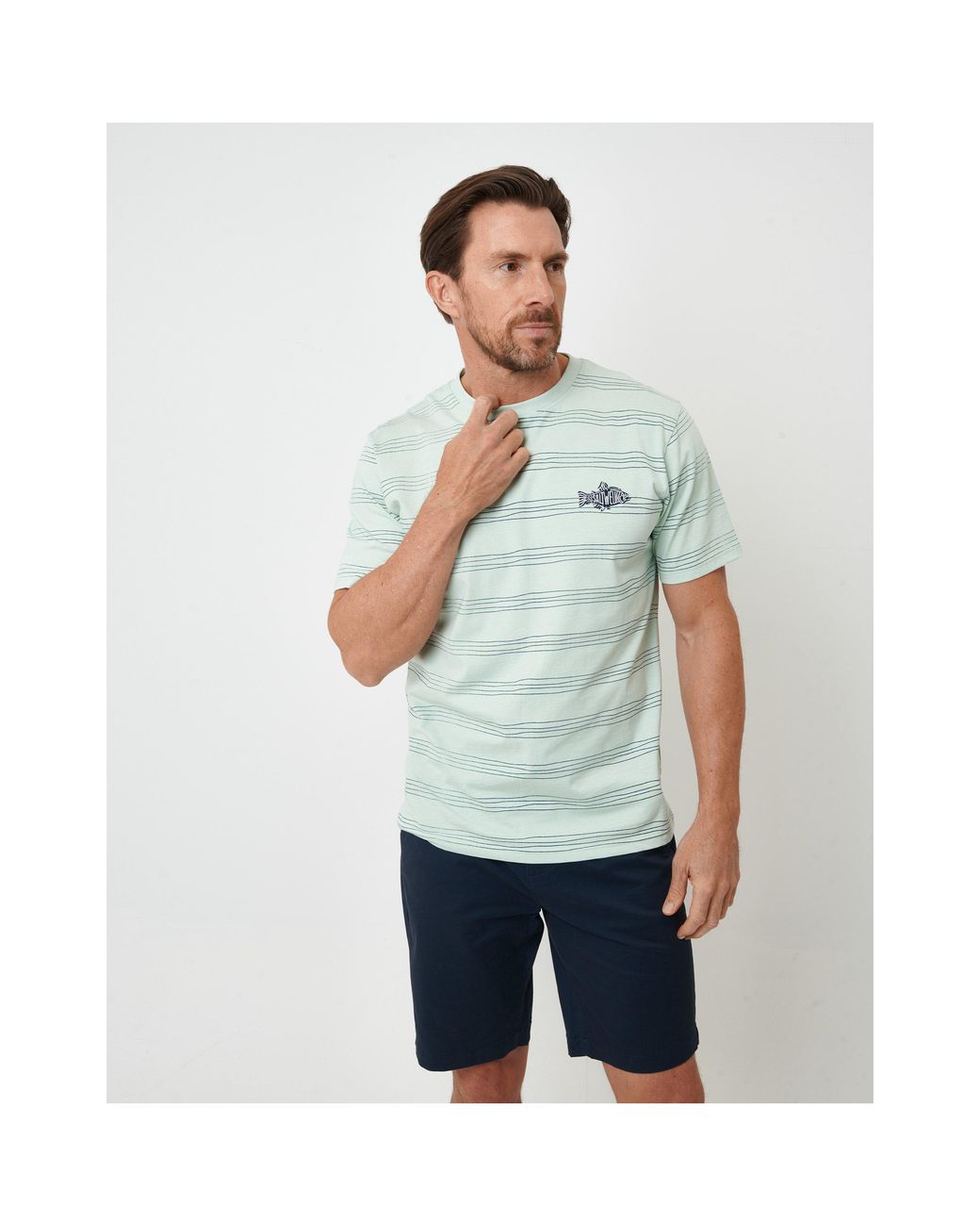 Saltwell White Dunbarton Regular Fit T-Shirt for men
