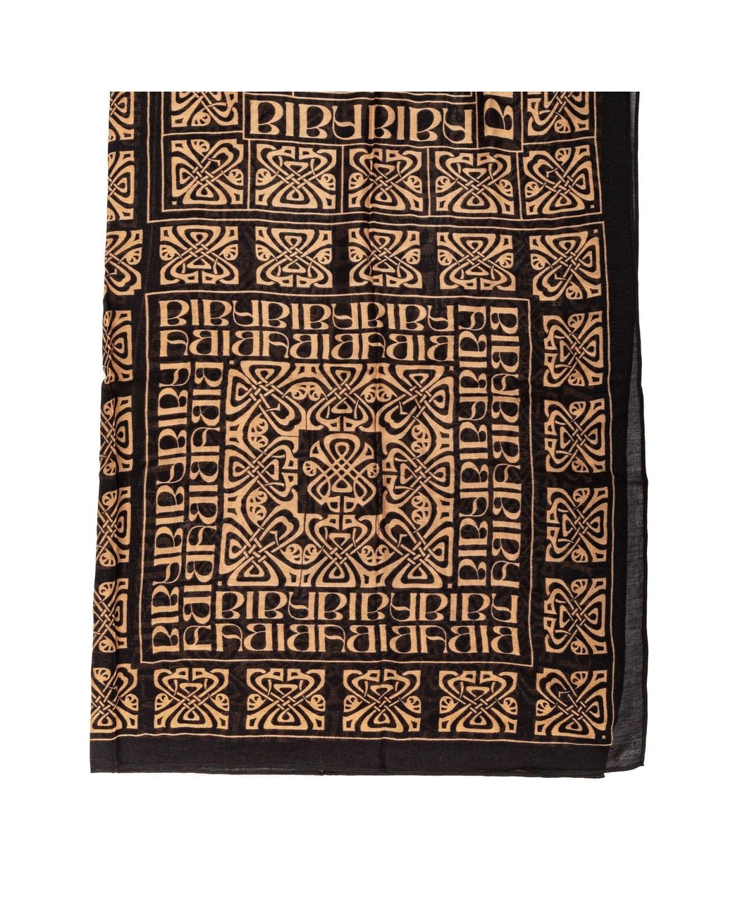 Biba Brown Blair Logo Scarf
