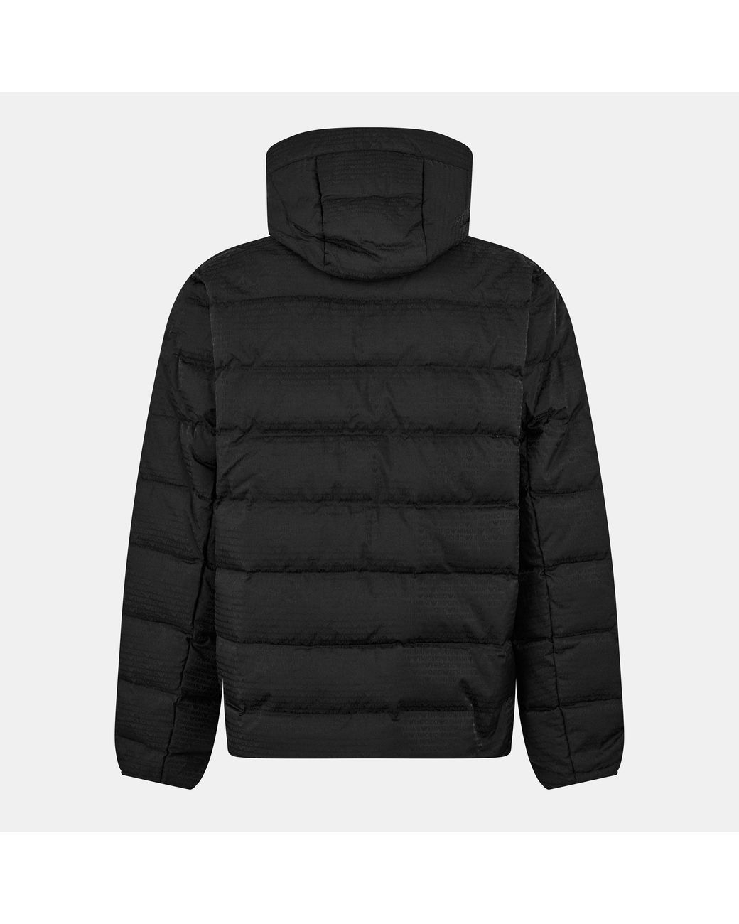 Emporio Armani Black Insulated Short Puffer Jacket for men