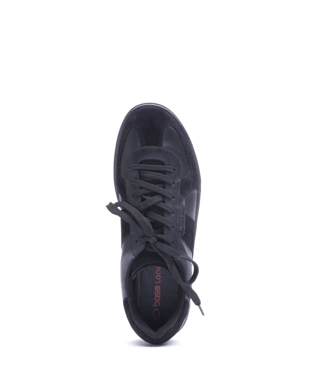 Base London Blue Tommo Leather Lace-Up Trainers for men