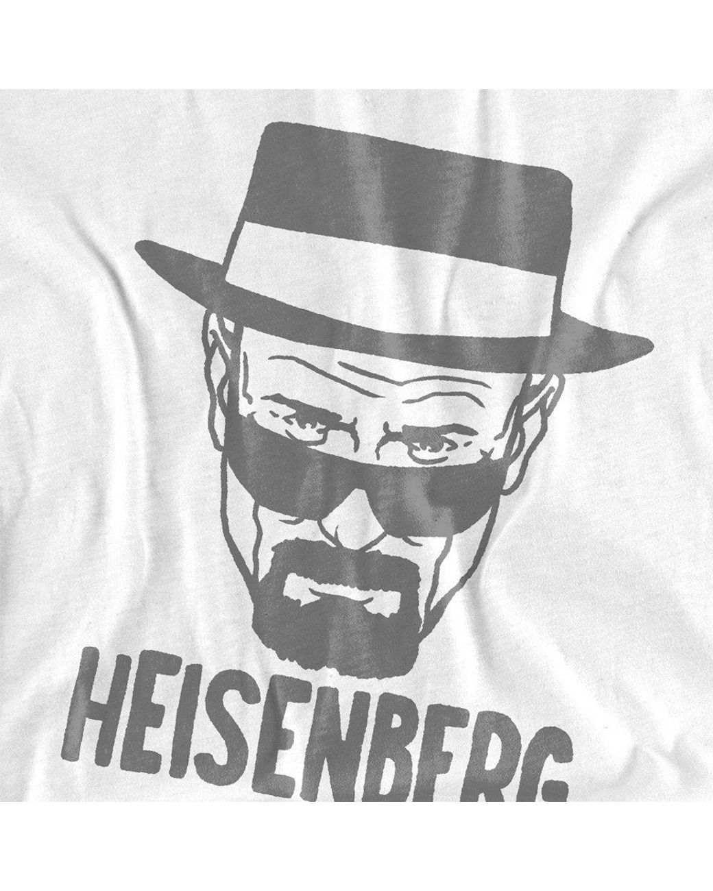 Breaking Bad White Heisenberg Drawing T Shirt for men