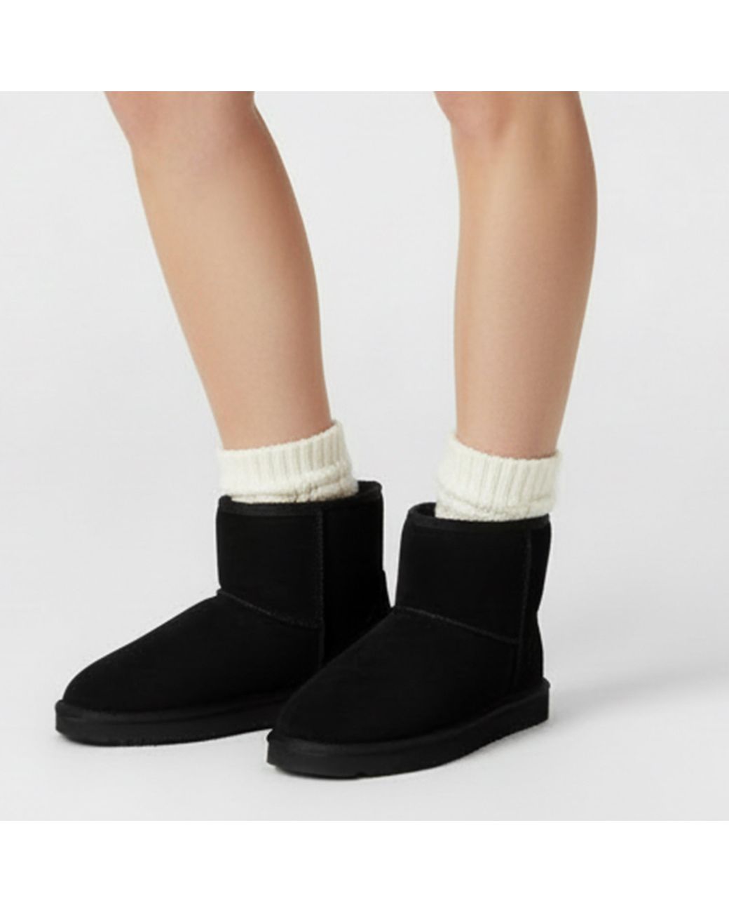 Jack Wills Black Mid Snug Boots