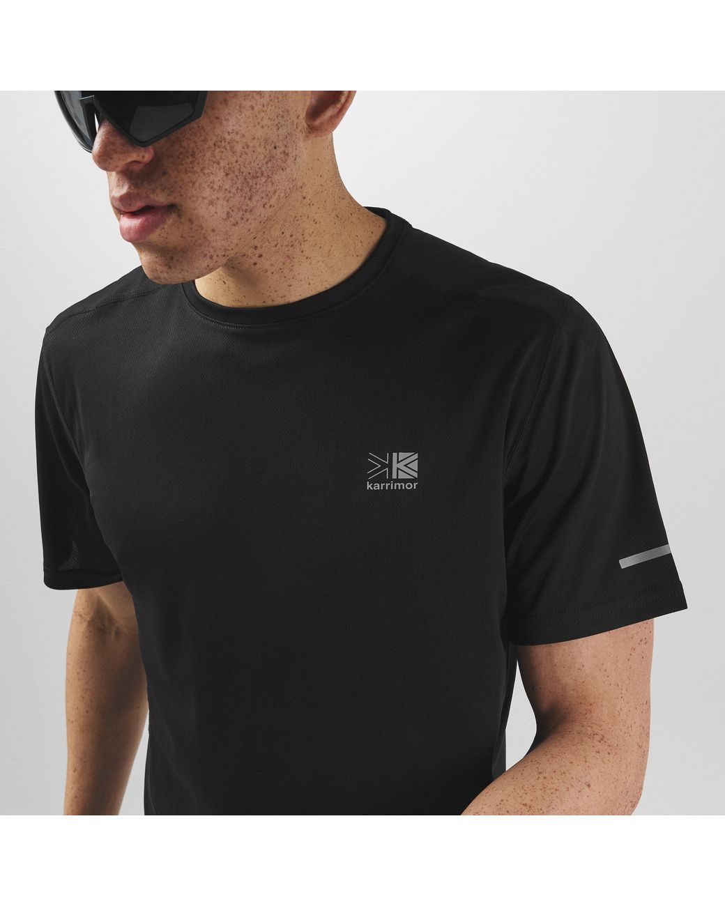 Karrimor Black Run Short Sleeve T Shirt for men