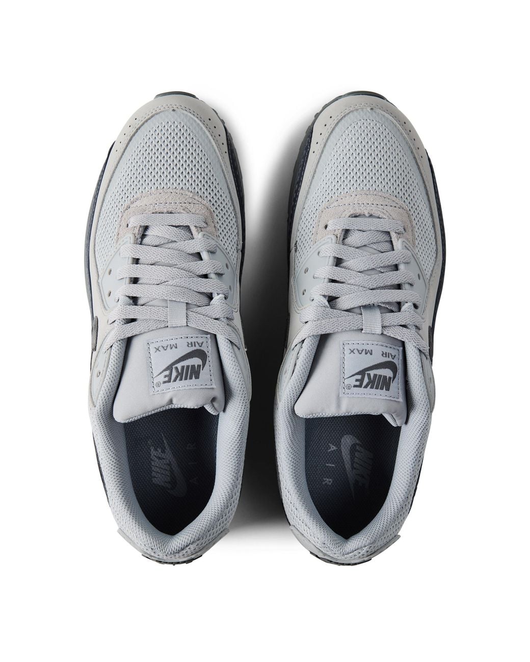 Nike Gray Air Max 90 Leather Runners for men
