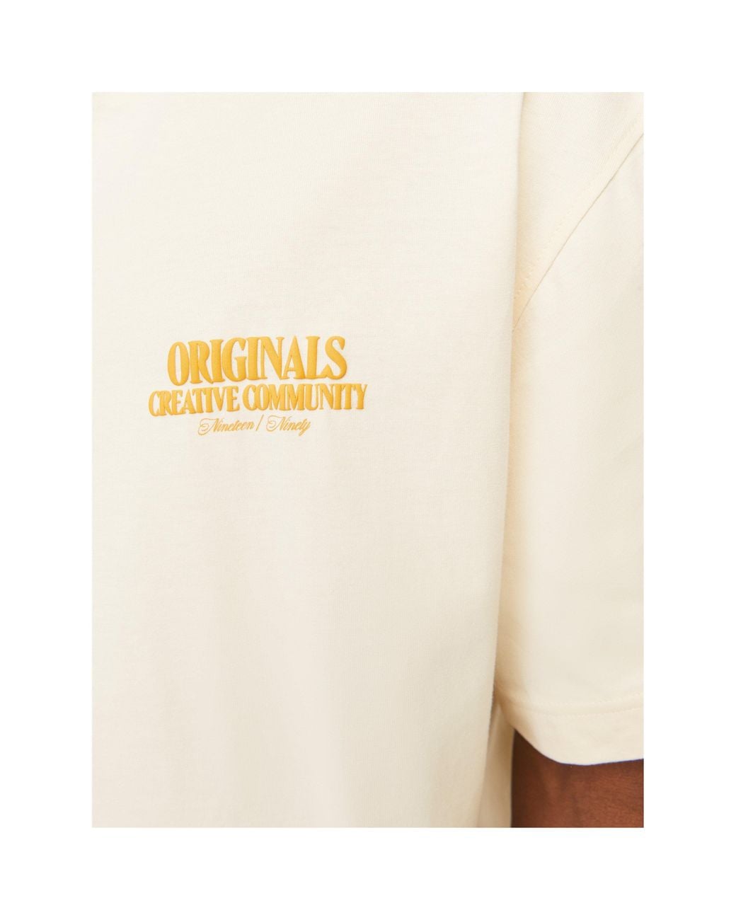 Jack & Jones White Bury Regular Fit T-Shirt for men