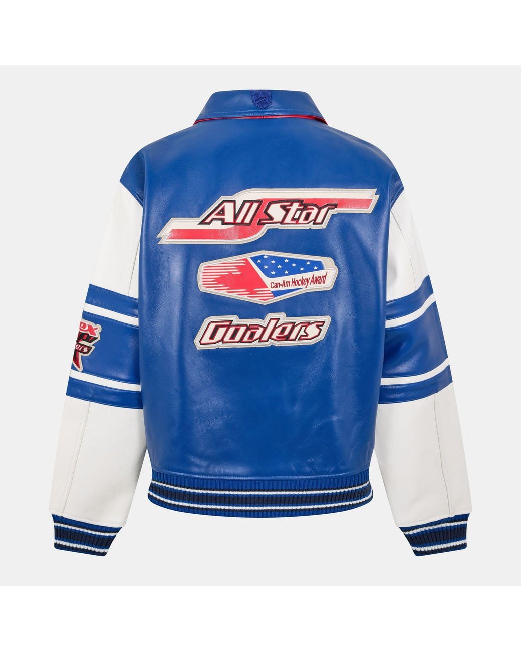 Avirex Blue Star/Stripes Varsity Jacket for men