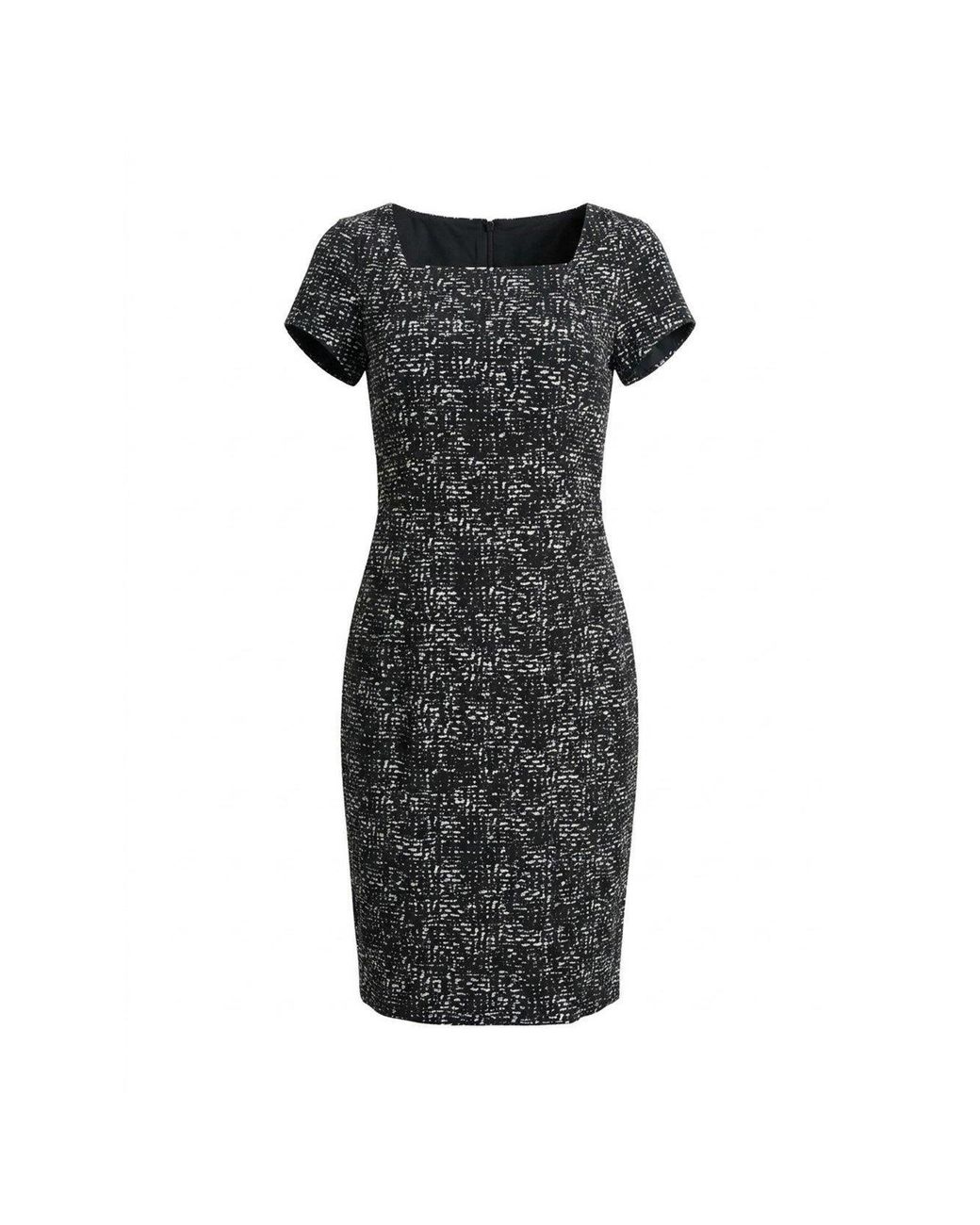 Gina Bacconi Blue Ronda Textured Dress