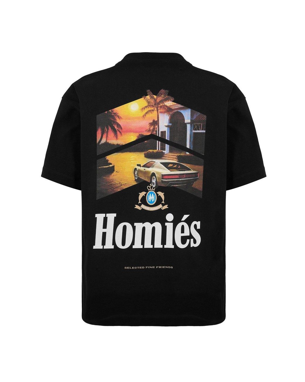Homies Marbella Black Homies Racing T-Shirt Special Edition Auto for men