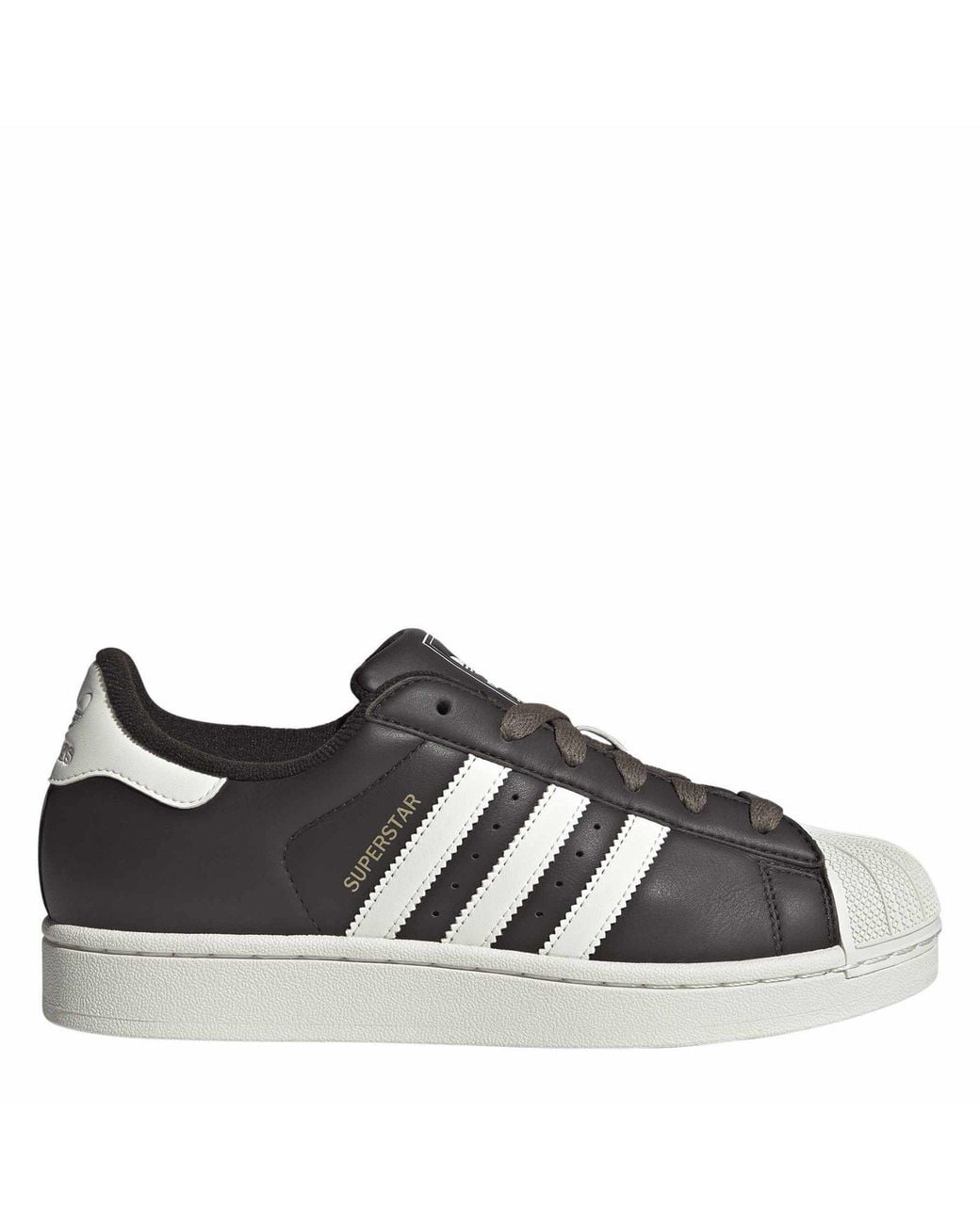 Adidas Originals Brown Superstar Ii Leather Low-Top Trainers