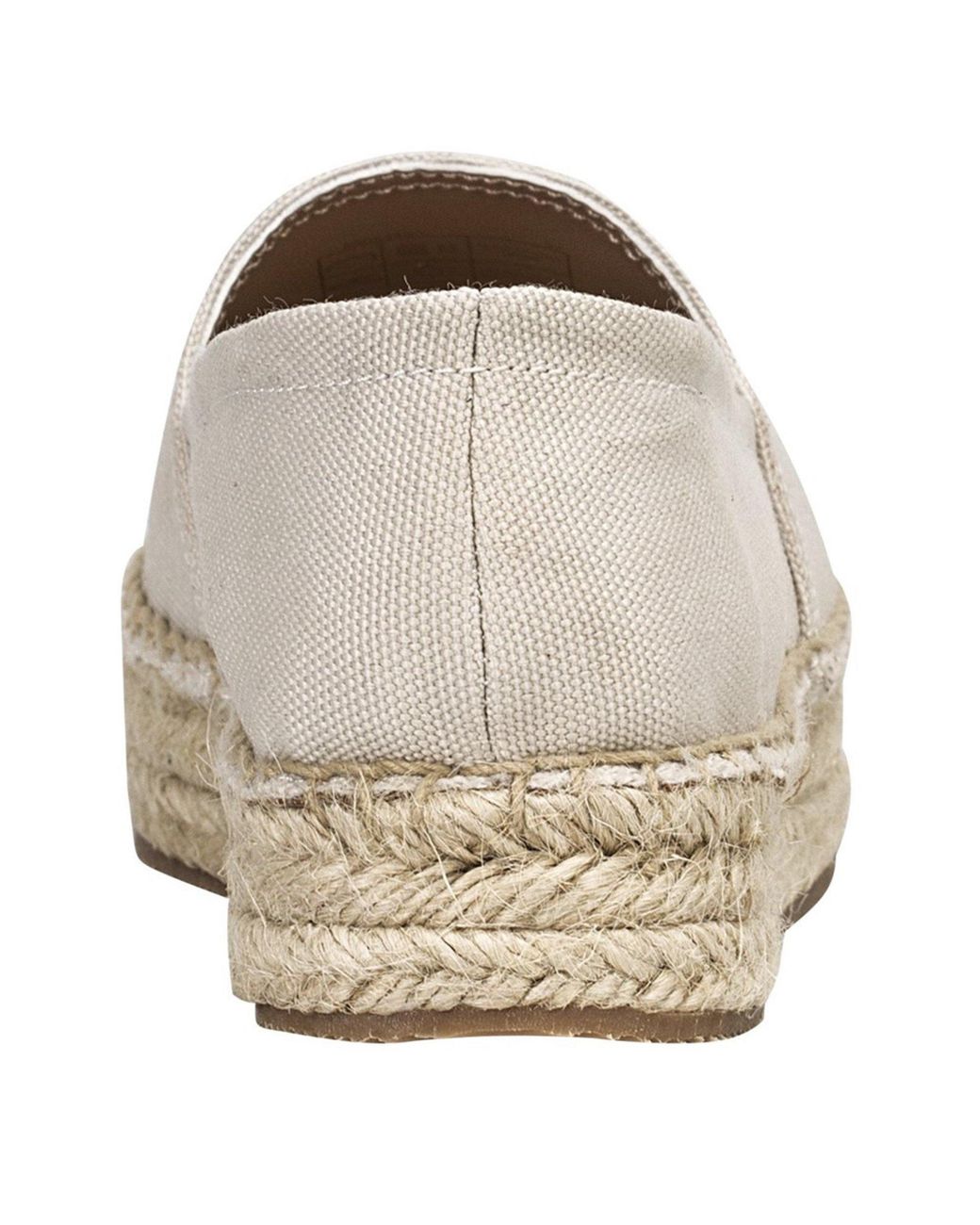 Boss Natural Canvas Slip On Trainers With Double B Logo