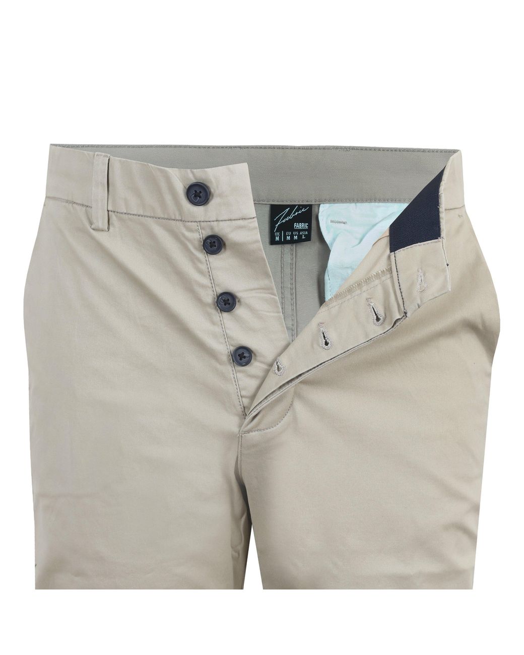 Fabric Gray Cargo Trsr for men