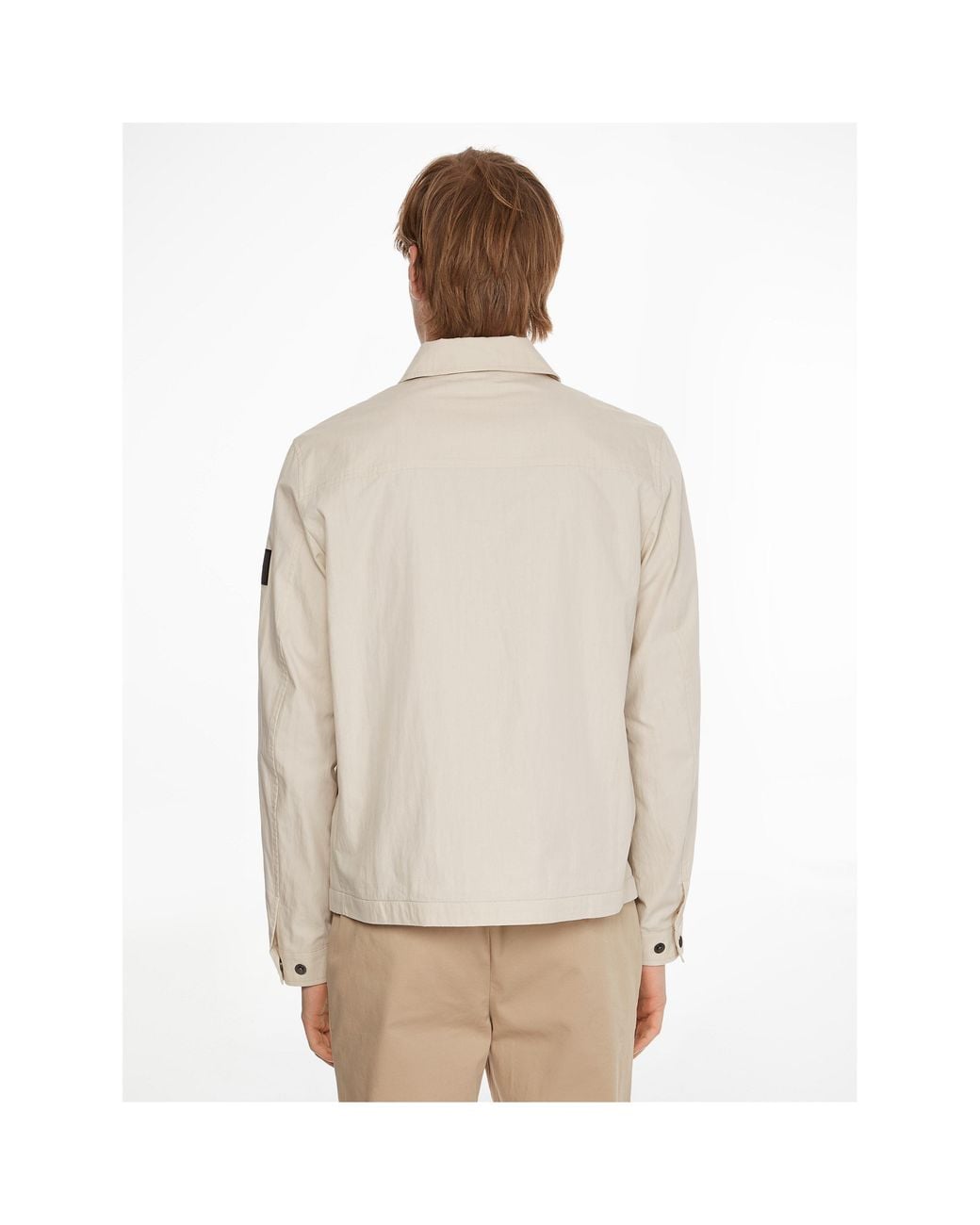 Calvin Klein Natural Lifestyle Cotton Long Sleeve Overshirt for men