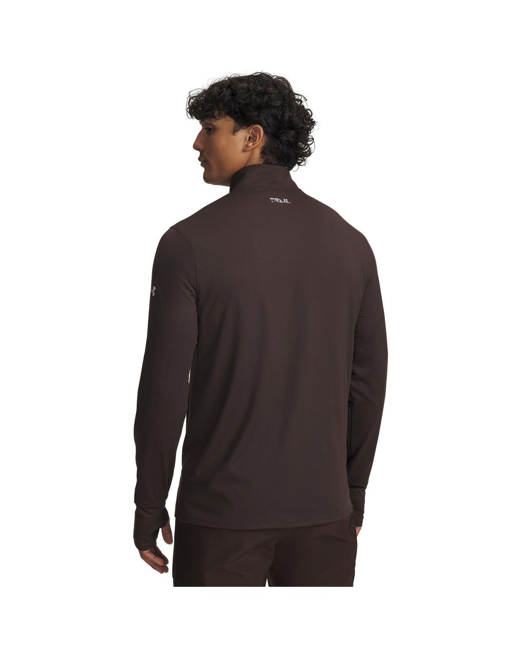 Under Armour Black Trail Run Quarter Zip Top for men