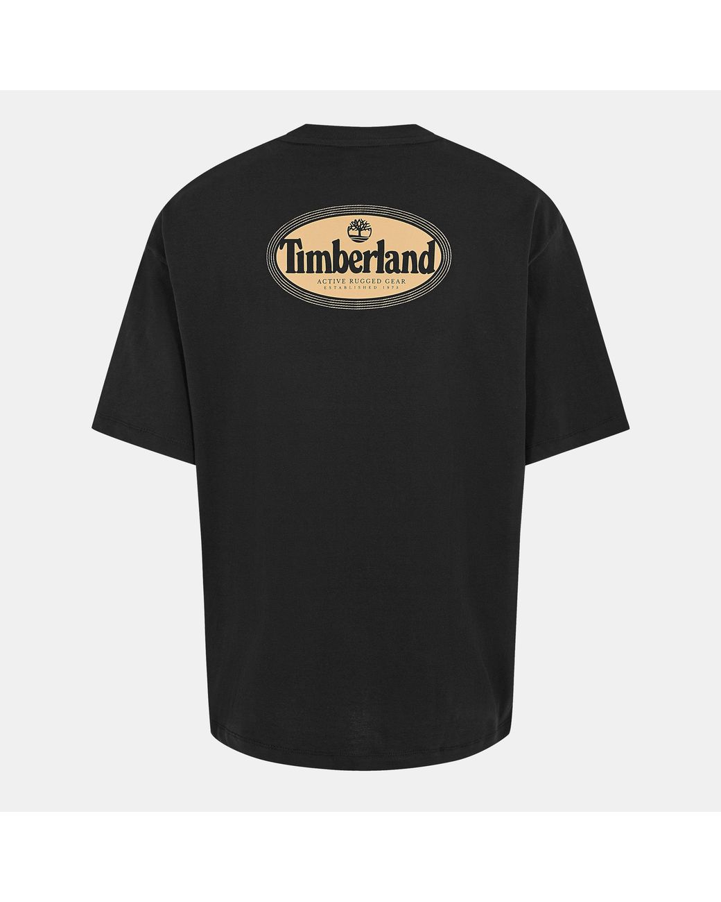 Timberland Black Timb Oval Regular Fit T-Shirt for men