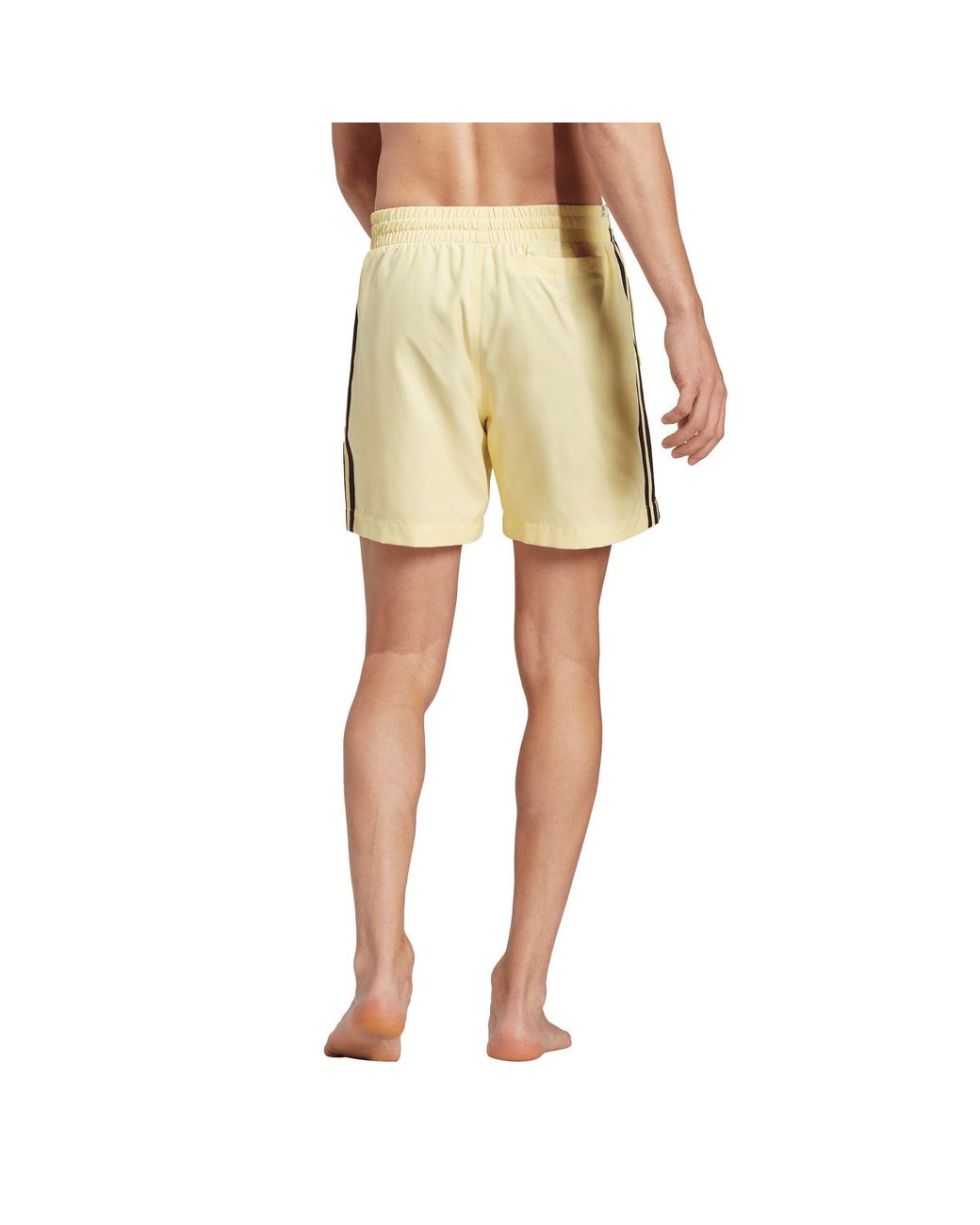 Adidas Originals Natural Adicolor 3-Stripes Swim Shorts for men