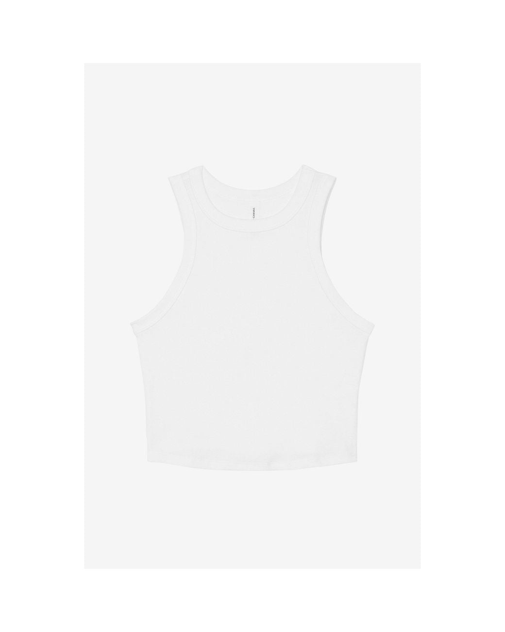 AWD White Cropped Slim-Fit Tank Top