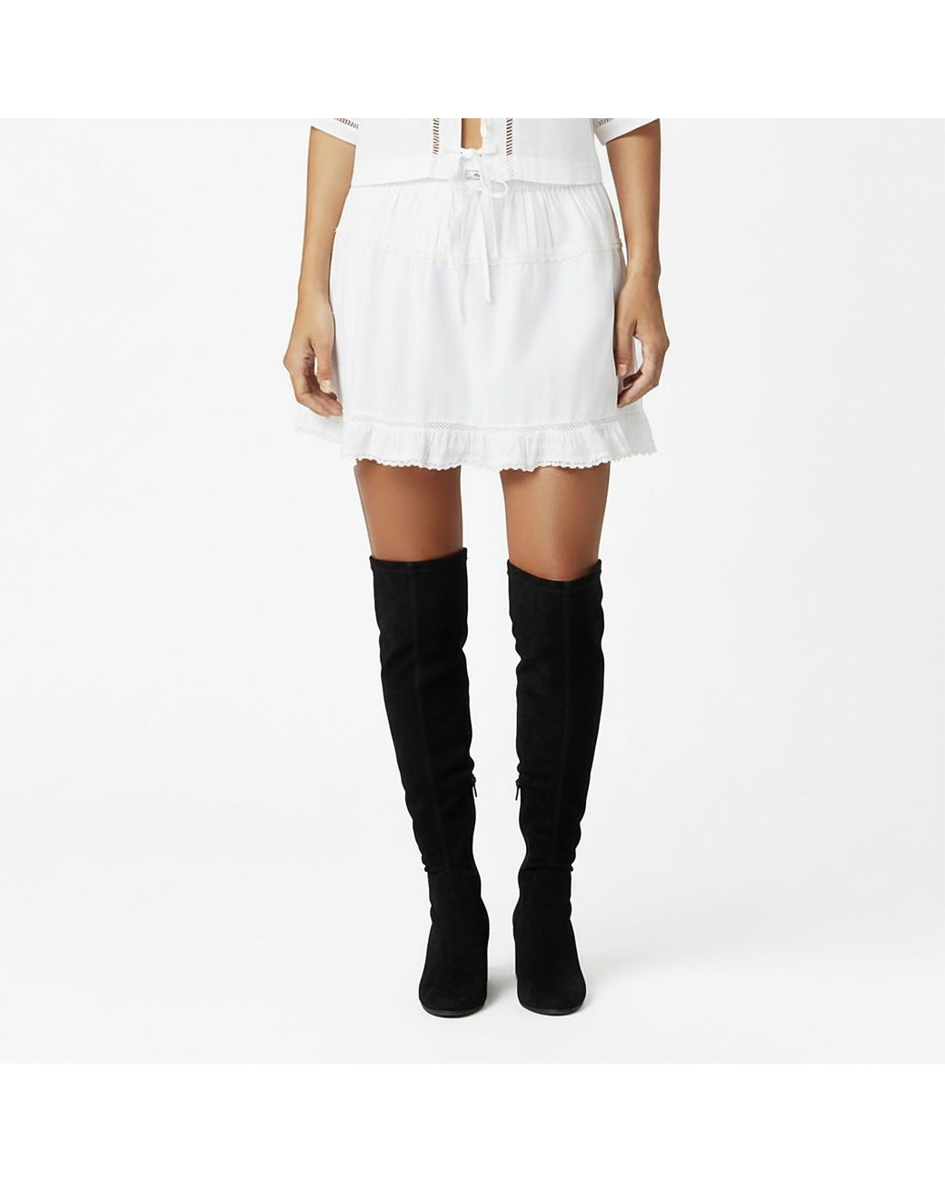 Jack Wills White Jw Tie Maxi Skirt