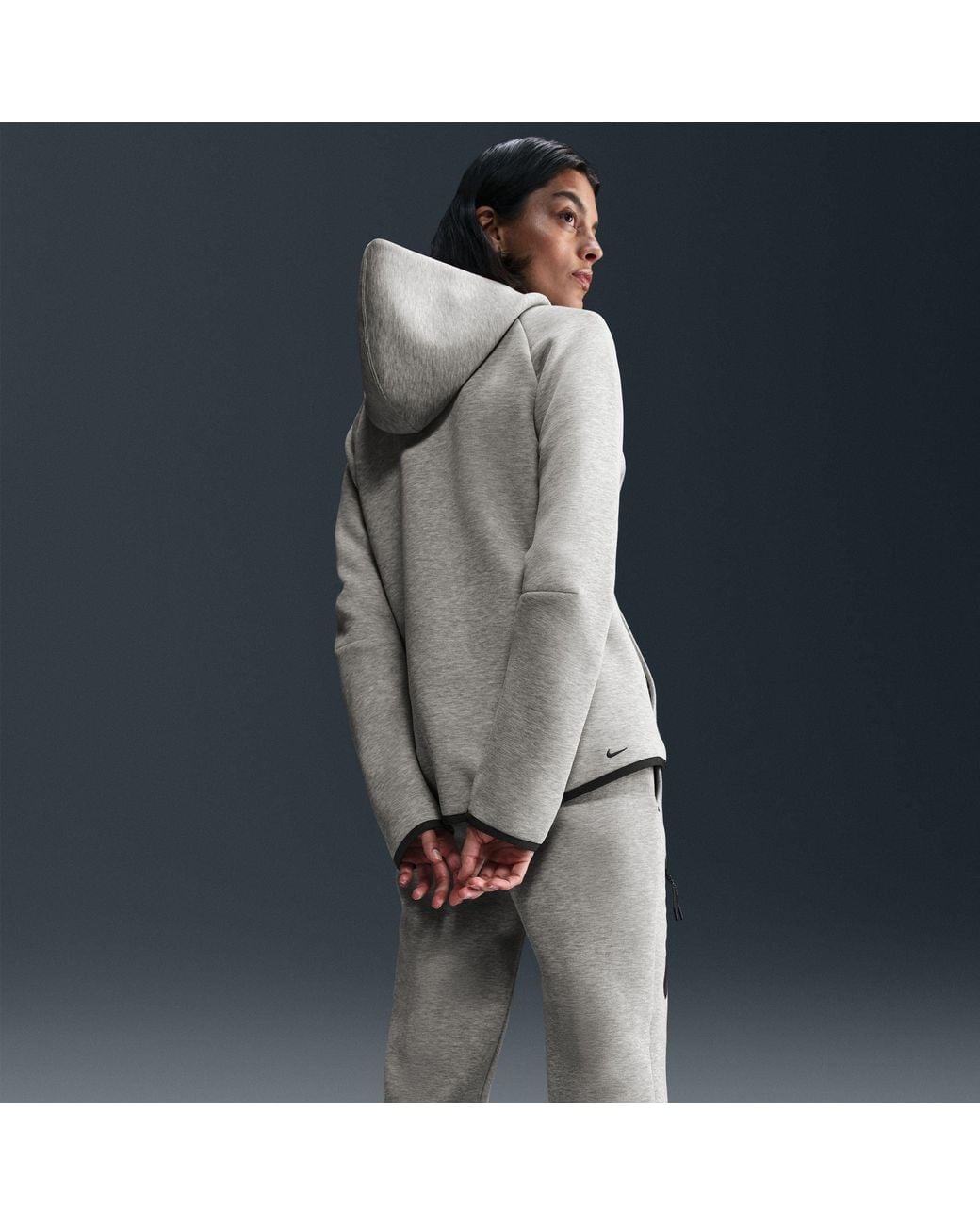 Nike Gray Tech Fleece Zip Hoodie