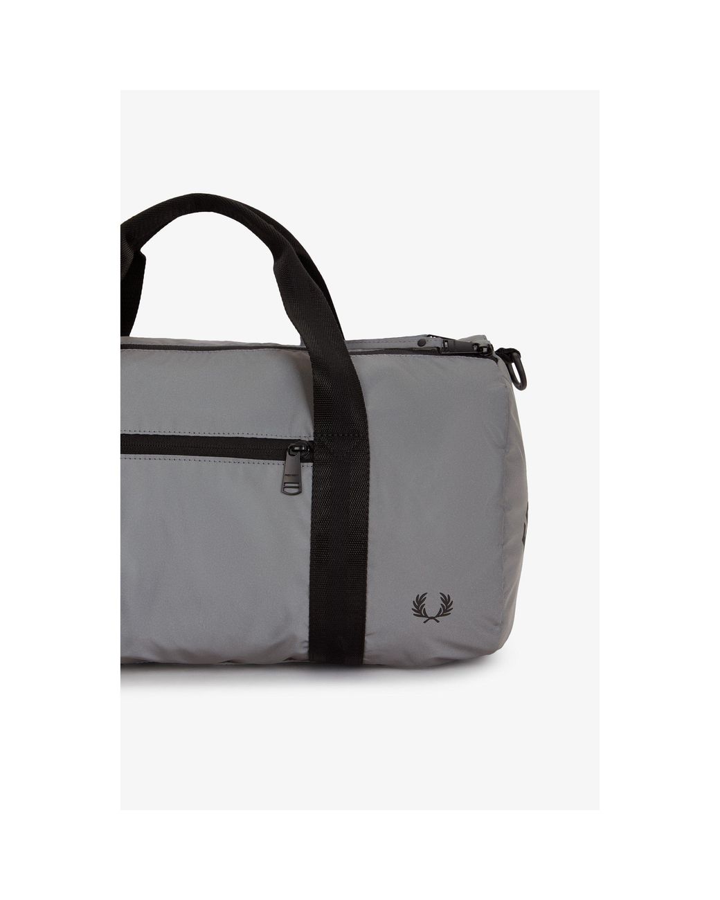 Fred Perry Black Classic Barrel Bag for men