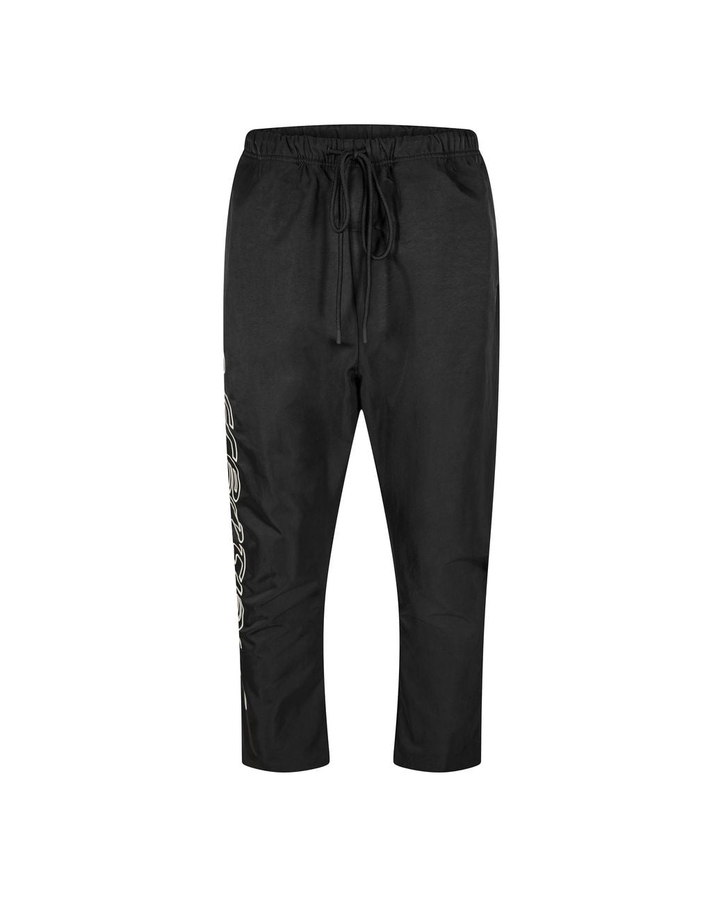 Fear Of God Black Open Hem Fleece Jogging Bottoms for men