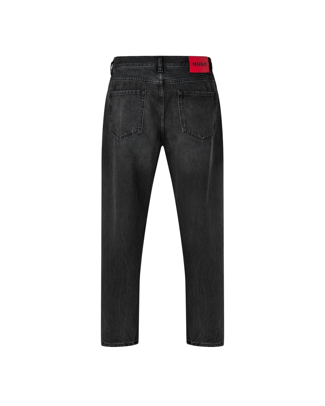 HUGO Black 838 Distressed Straight Jeans for men
