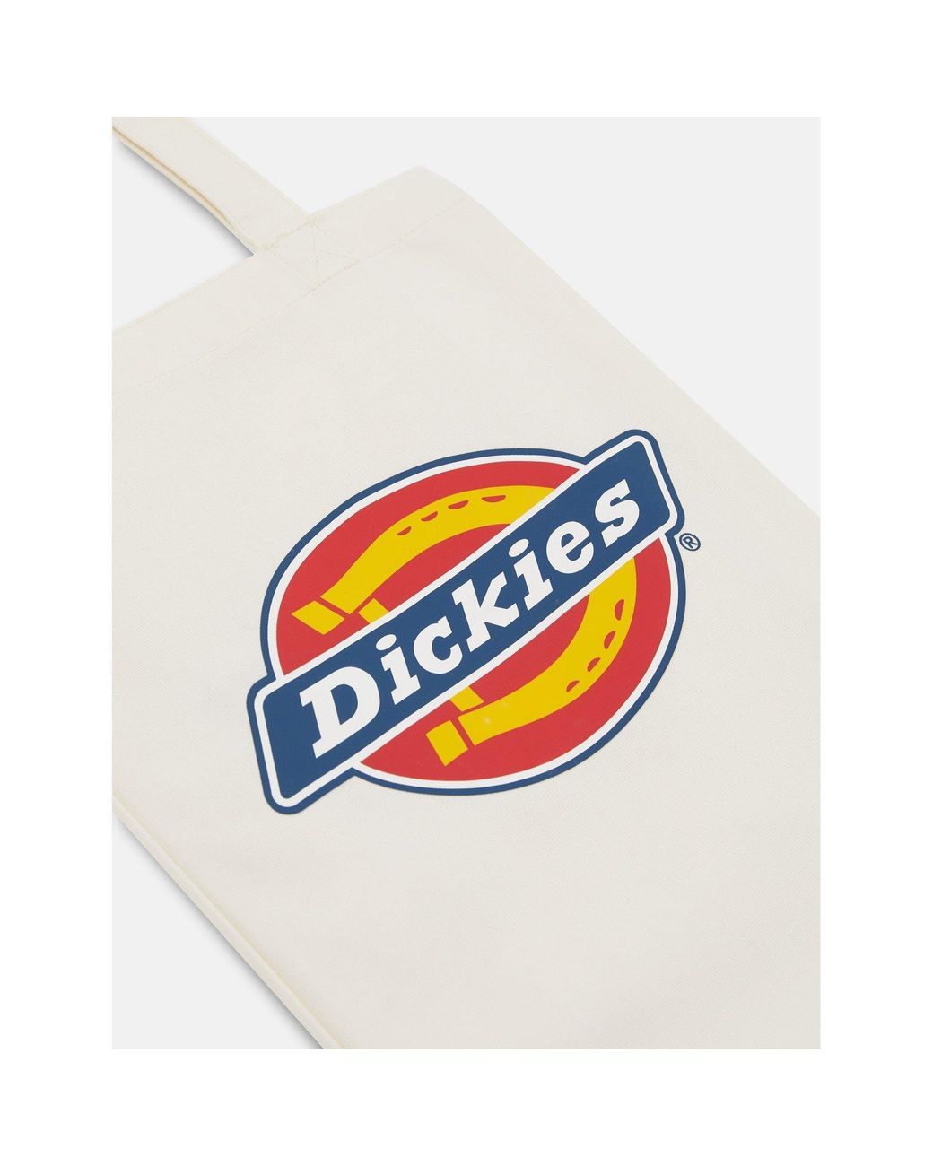 Dickies White Logo Tote Bags