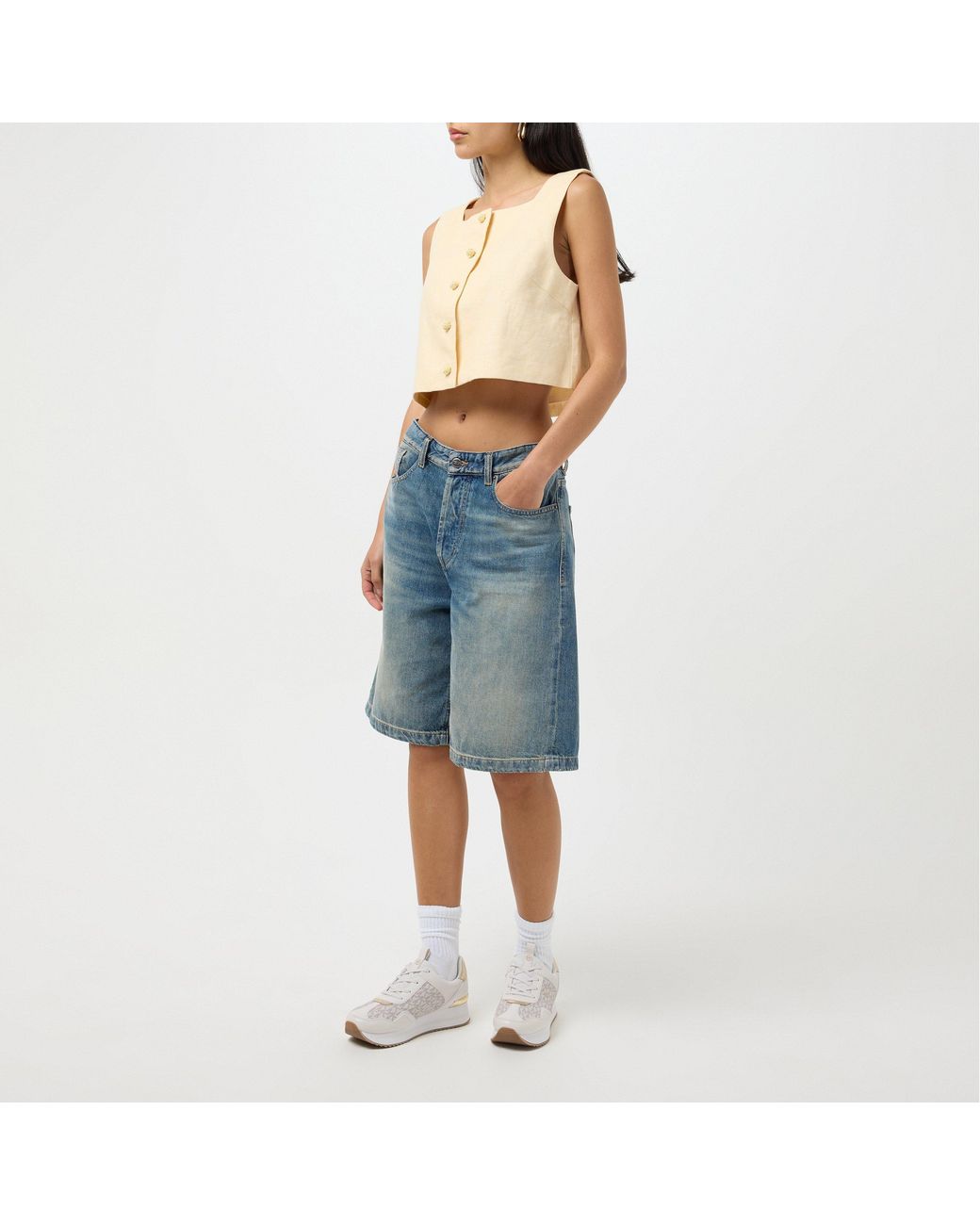MICHAEL Michael Kors White Raina Runners