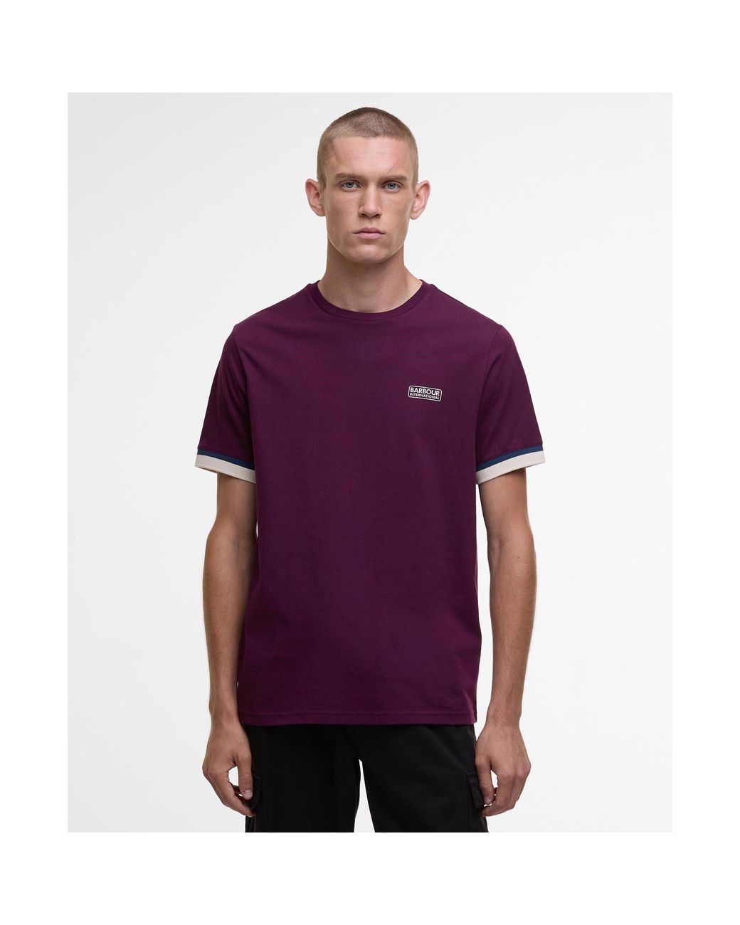 Barbour Purple Evan T-Shirt for men
