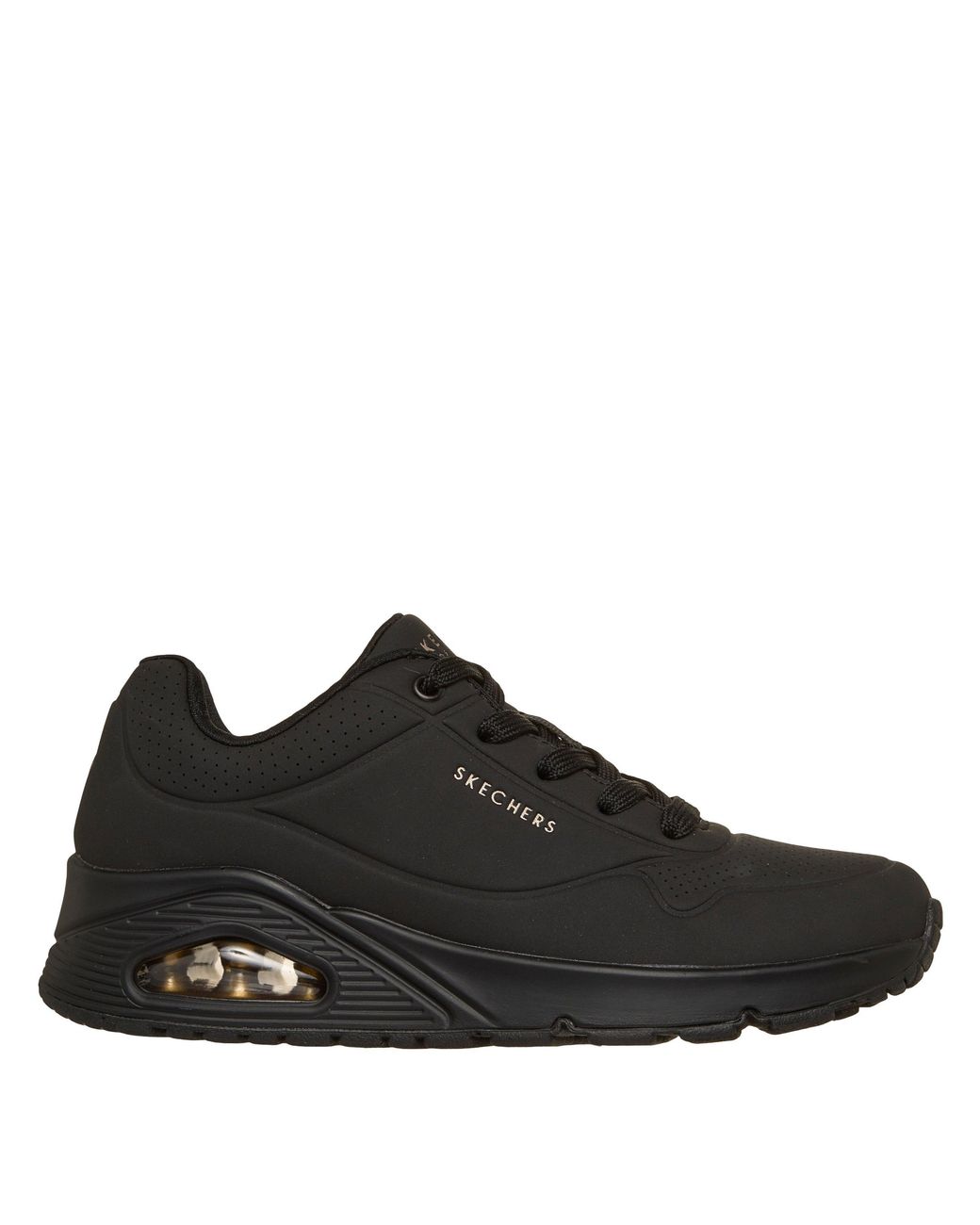 Skechers Black Uno Stand On Air Trainers