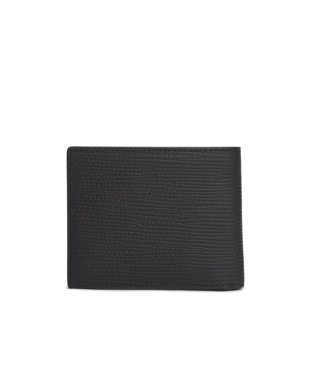 Tommy Hilfiger Black Saffiano Leather Billfold Wallet for men