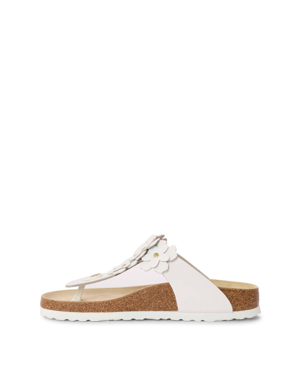 Birkenstock Natural Gizeh Floral Flat Sandal