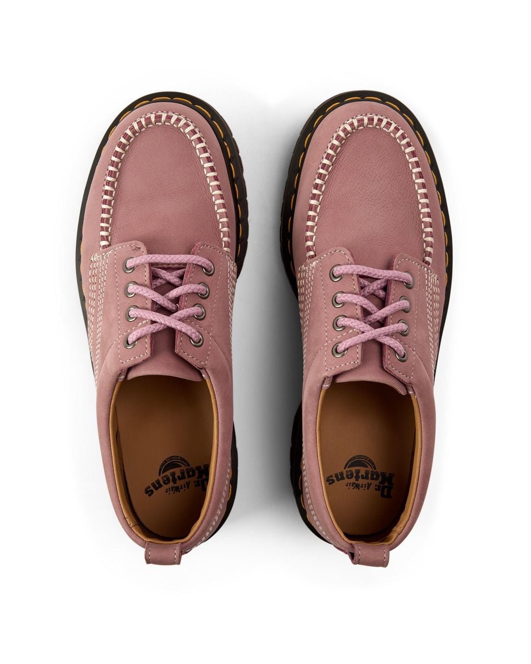 Dr. Martens Pink Lowell Lace Up Shoes