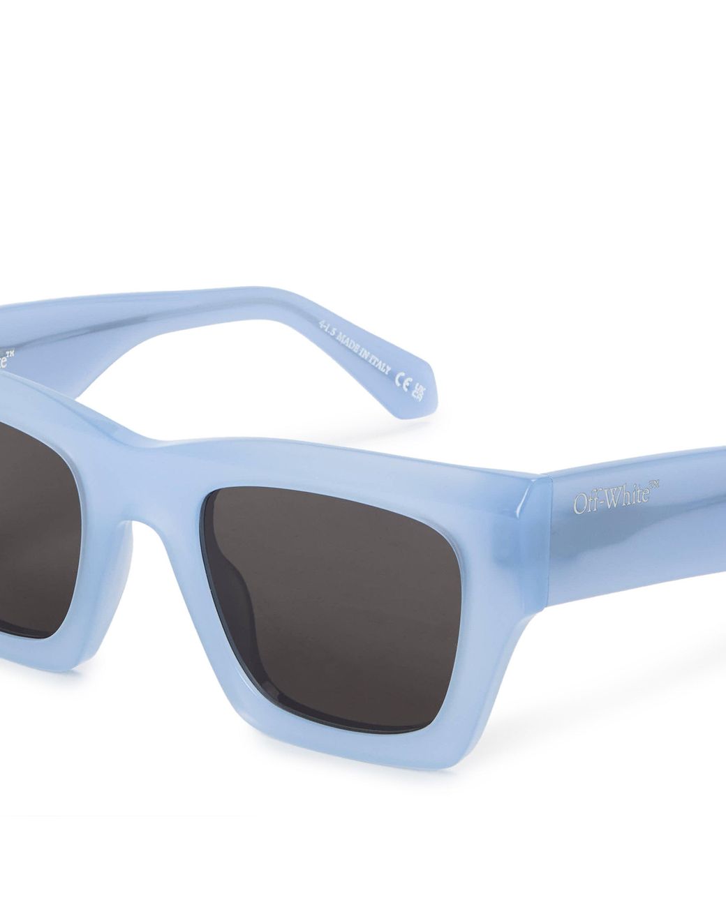 Off-White c/o Virgil Abloh Blue Davie Round Sunglasses