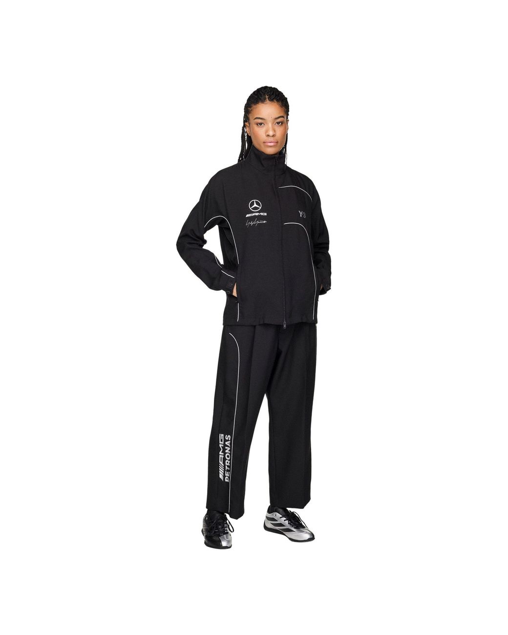 Y-3 Black Mercedes Track Jacket for men