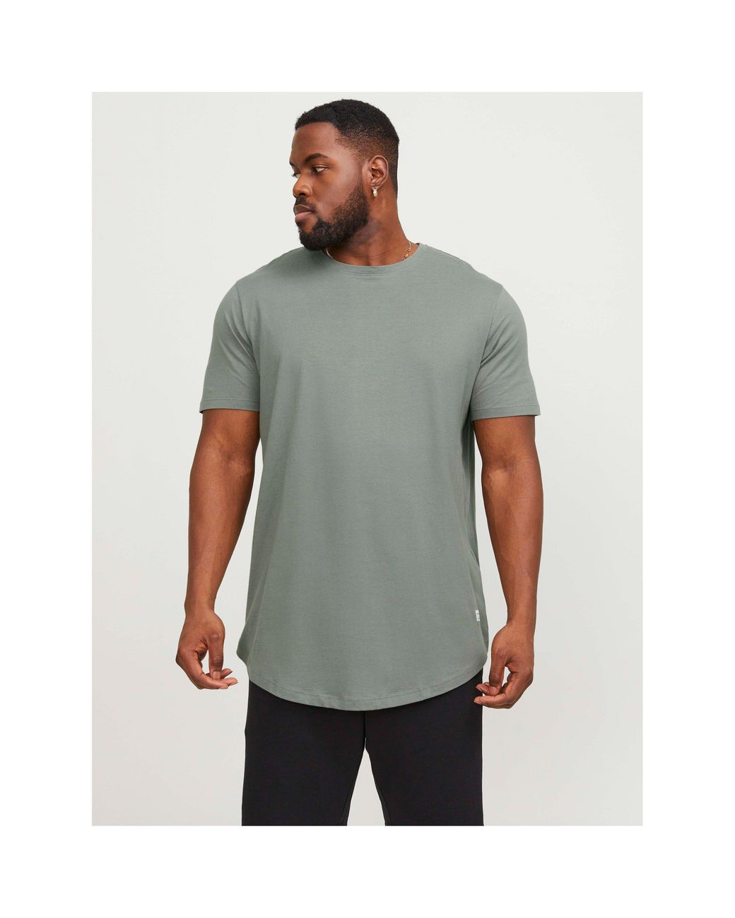 Jack & Jones Gray Jack+ Noa T-Shirt Plus Size for men