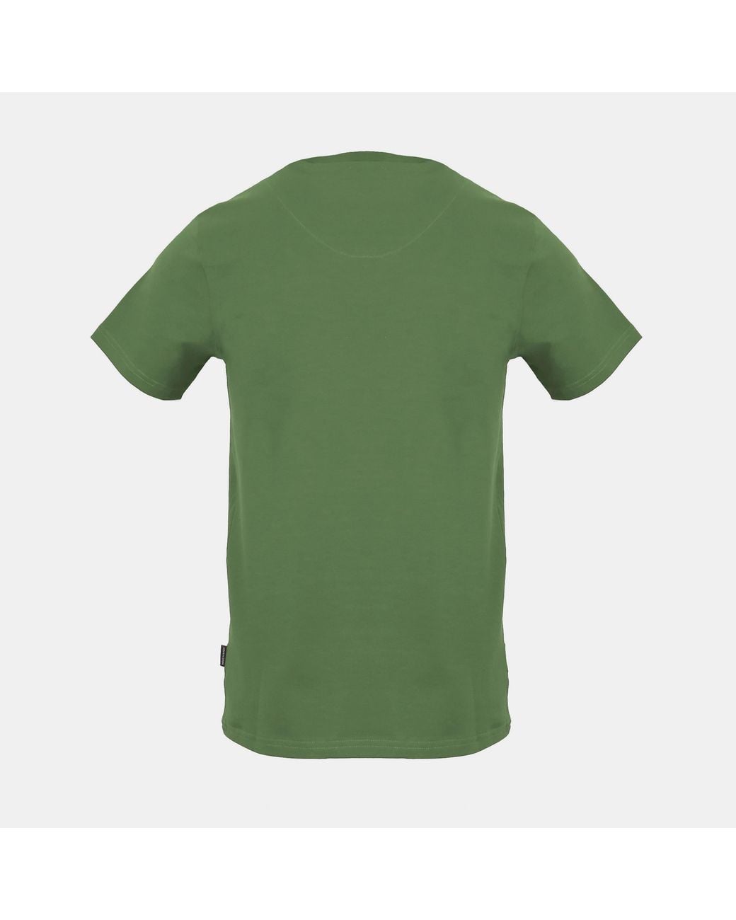 Aquascutum Green Cotton Short-Sleeve Crew-Neck T-Shirt for men
