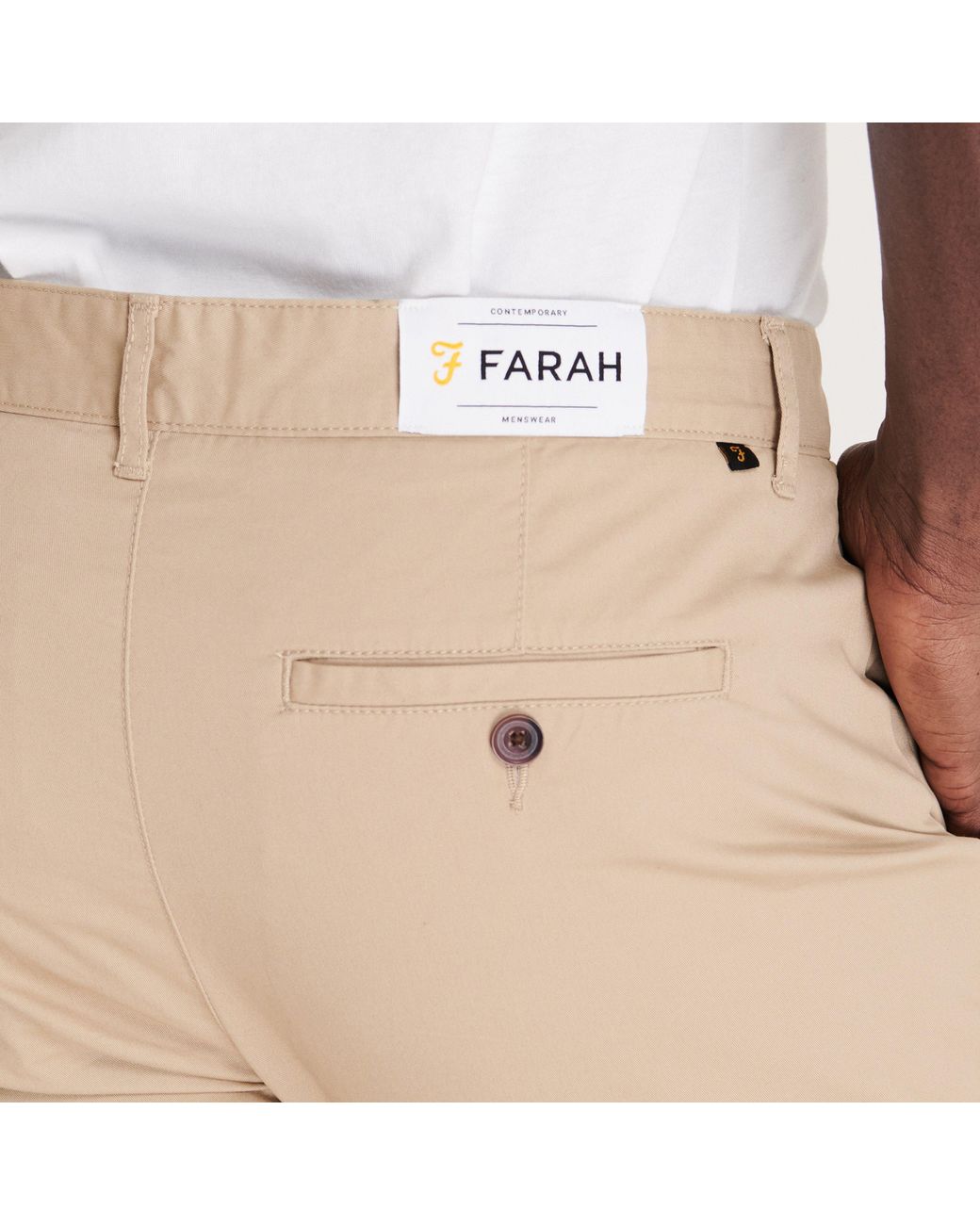 Farah Blue Elm Slim Chinos for men