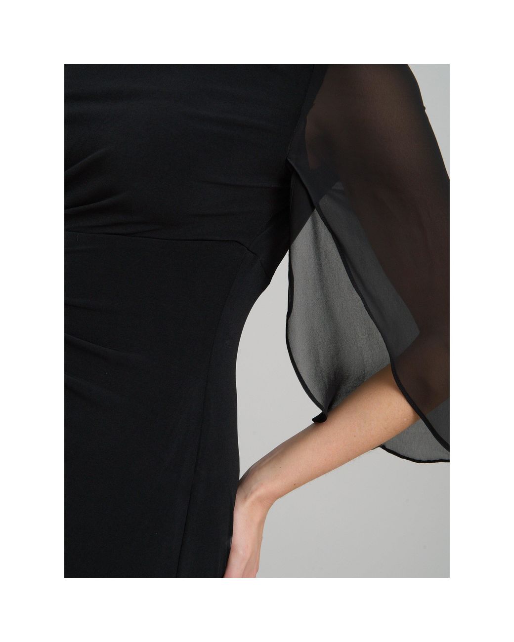Gina Bacconi Black Iulia Printed Sheath Dress
