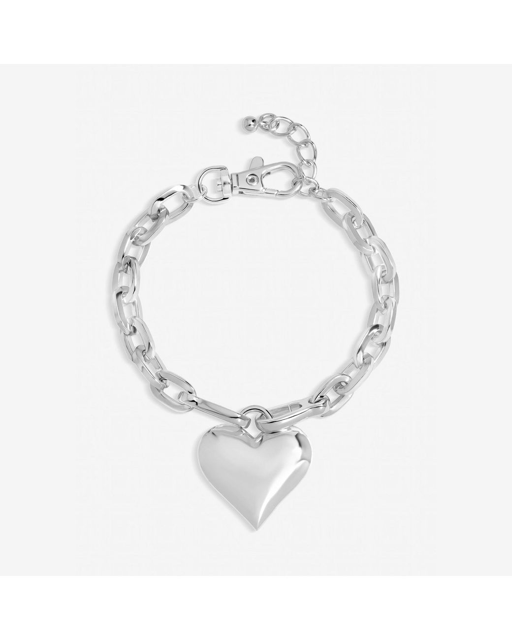 Mood Metallic Plated Polished Heart Bracelet